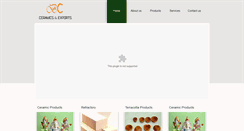 Desktop Screenshot of bcceramicsindia.com