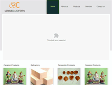 Tablet Screenshot of bcceramicsindia.com